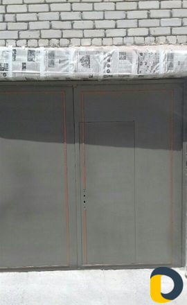 Покраска ворот с выздом