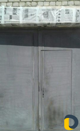 Покраска ворот с выздом