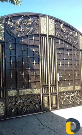 Покраска ворот с выздом