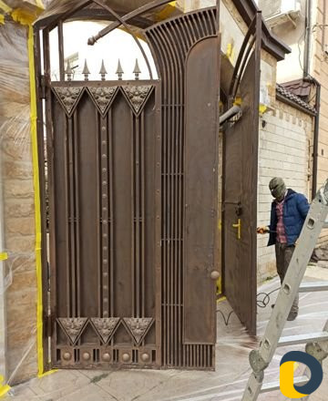 Покраска ворот