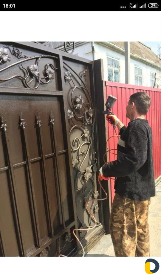 Покрасска ворот калиток качественно