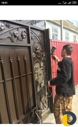Покрасска ворот калиток качественно
