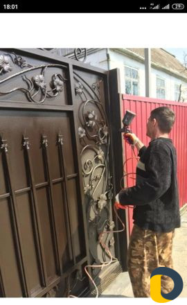 Покрасска ворот калиток качественно