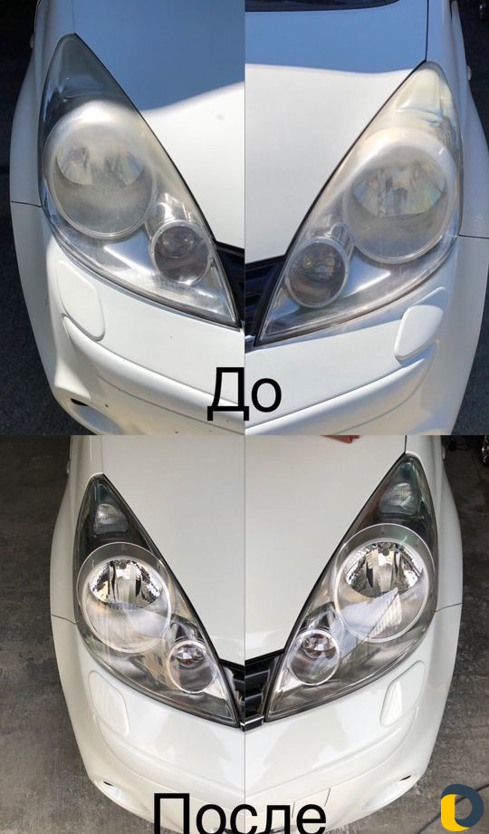 Полировка фар, царапин