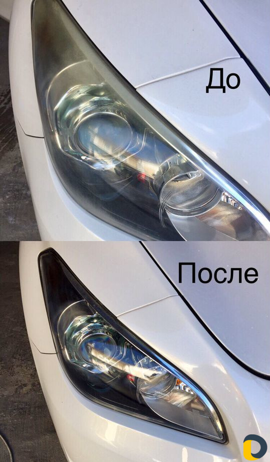 Полировка фар, царапин