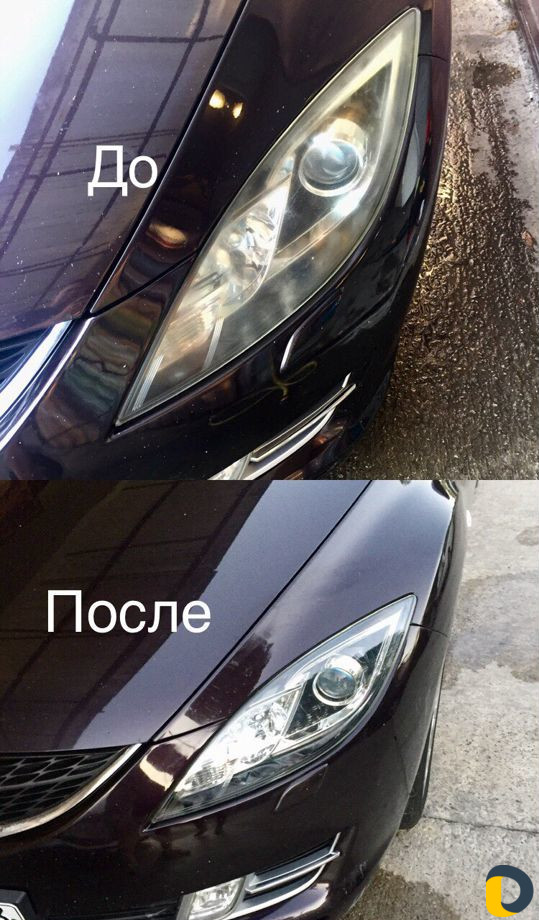 Полировка фар, царапин