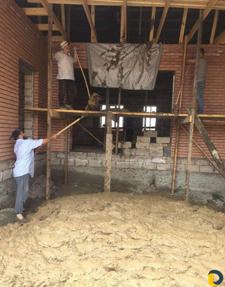 Поппар, Утепление крыши глиной
