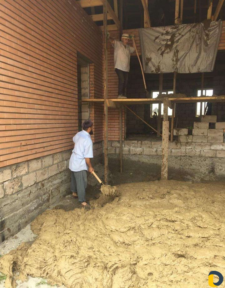 Поппар, Утепление крыши глиной