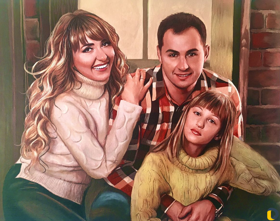 Портреты маслом заказать уникальный подарок