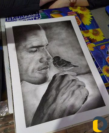 Портреты простым карандашом(Графика) от А4 формат