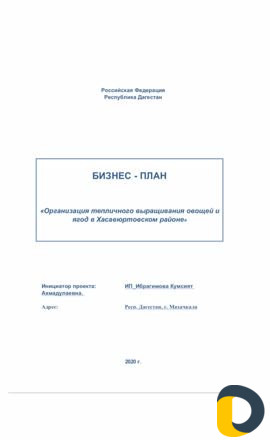 Привлечение финансирования, бизнес-планы Махачкала