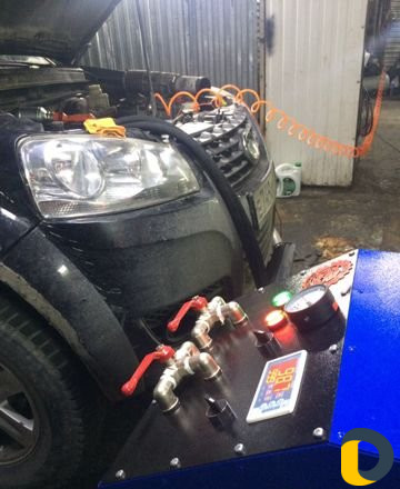 Промывка автомобильного радиатора печки любого А