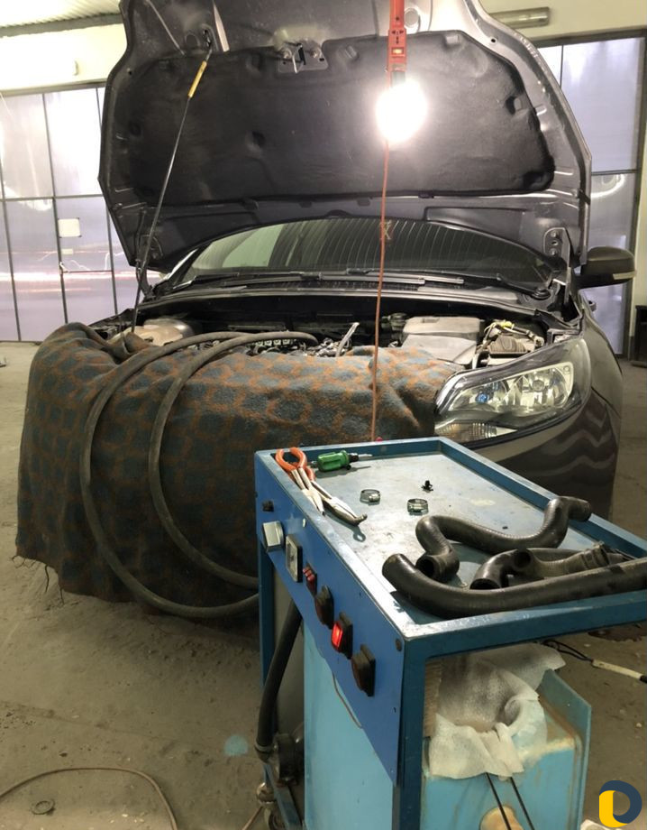 Промывка радиатора печки автомобиля