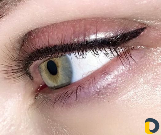 Растушевка бровей, губ, век