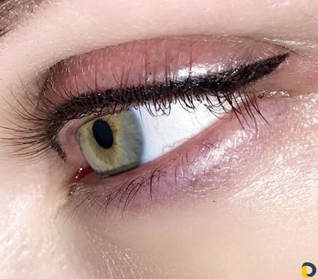 Растушевка бровей, губ, век