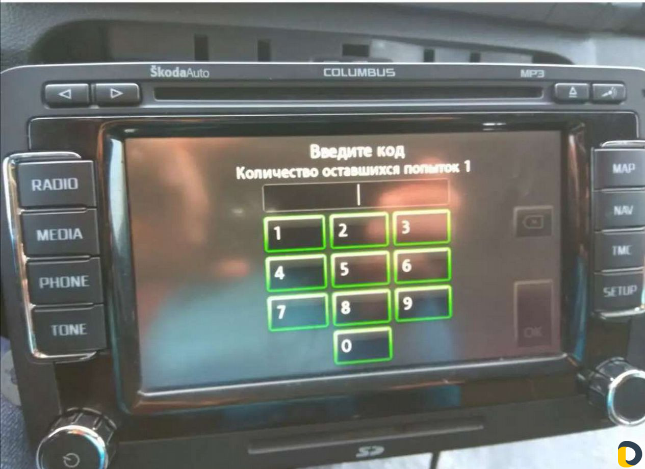 Разблокировка магнитолы форд, рено и т. д
