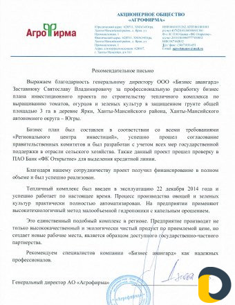 Разработка бизнес плана любой степени сложности