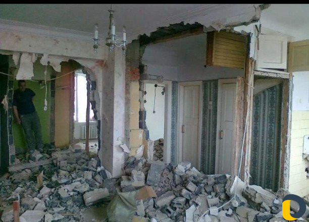 Разрушения снос стен кирпичных и бетонных