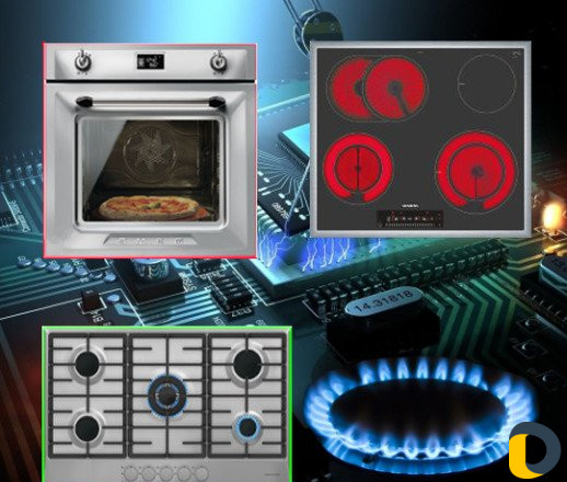 Ремонт духовых шкафов, кух. плит, варочных панелей