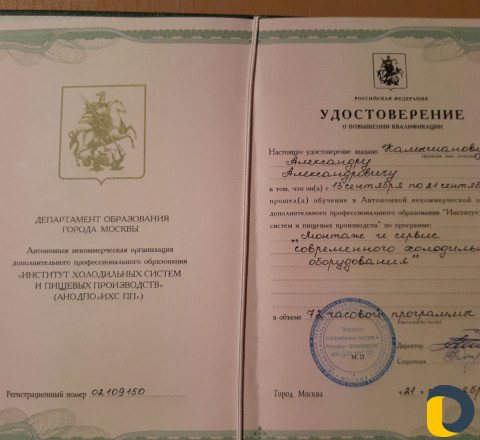 Ремонт холодильников (холодильного оборудования )