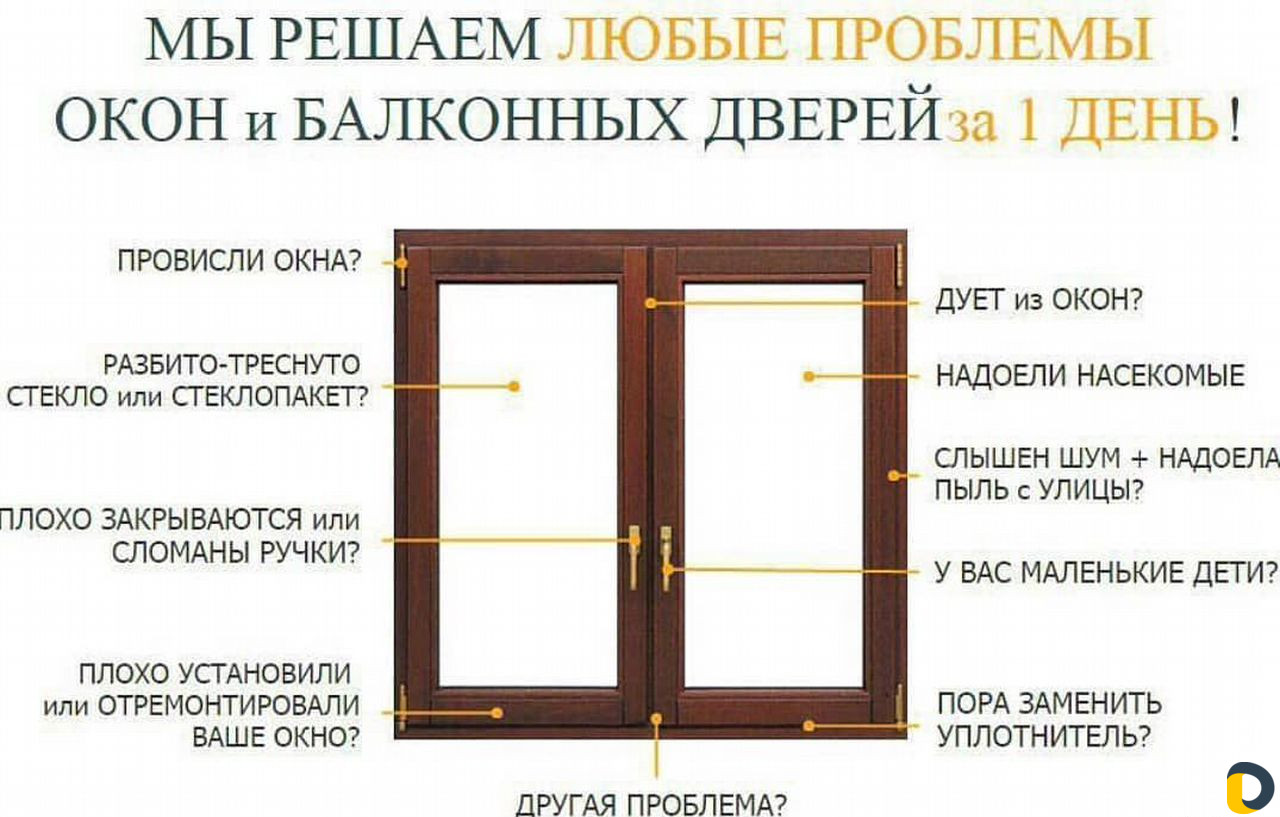 Ремонт окон и дверей