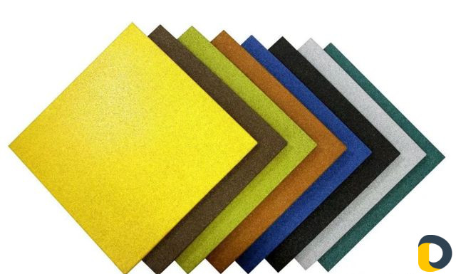 Резиновая плитка (горячее прессование)