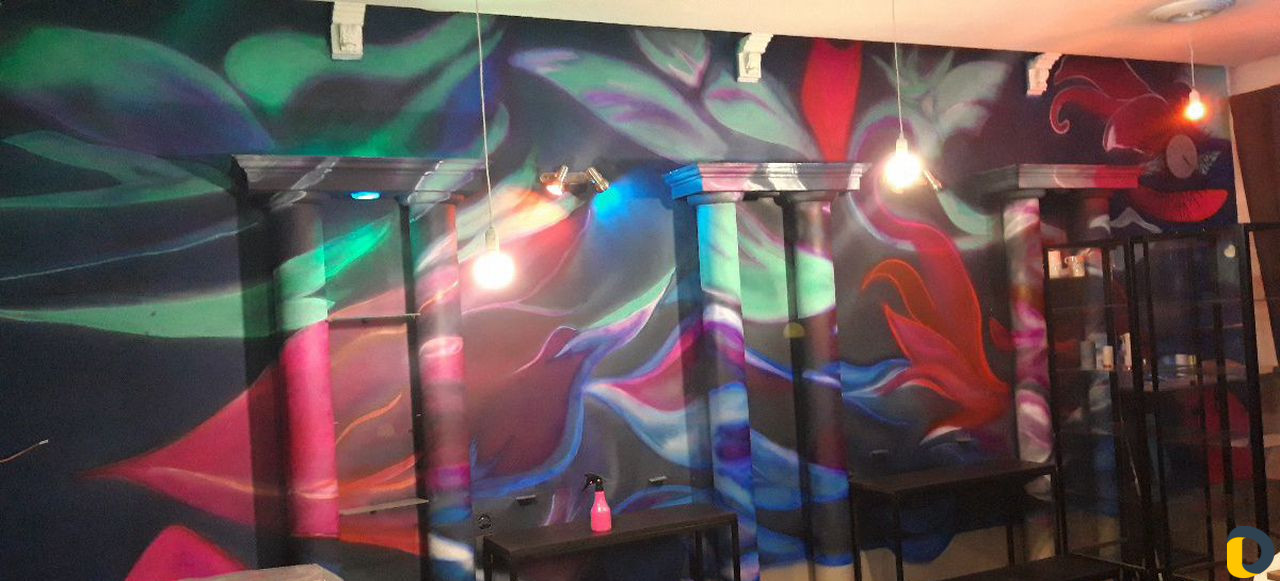 Рисунок/роспись стен/окон/досок.аэрограф художник