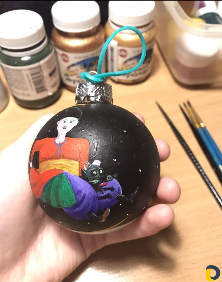 Роспись елочных игрушек