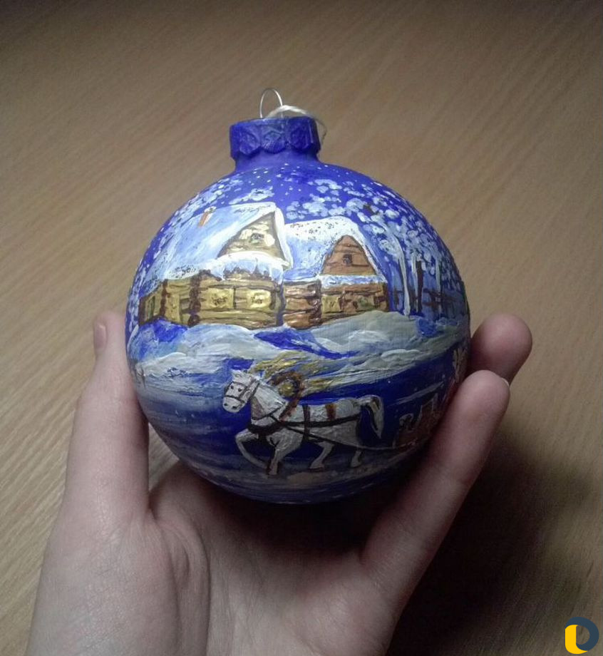 Роспись елочных игрушек
