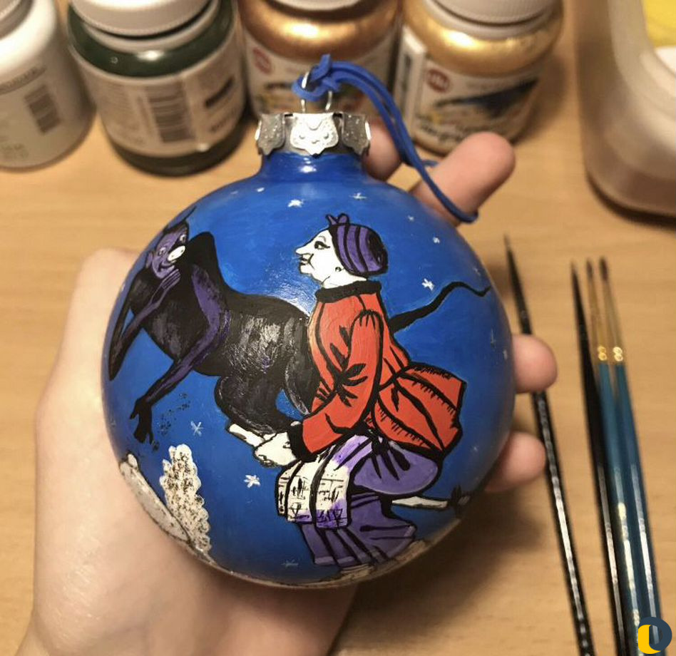 Роспись елочных игрушек