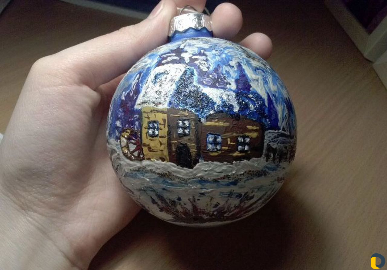Роспись елочных игрушек