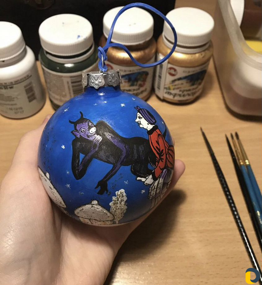 Роспись елочных игрушек