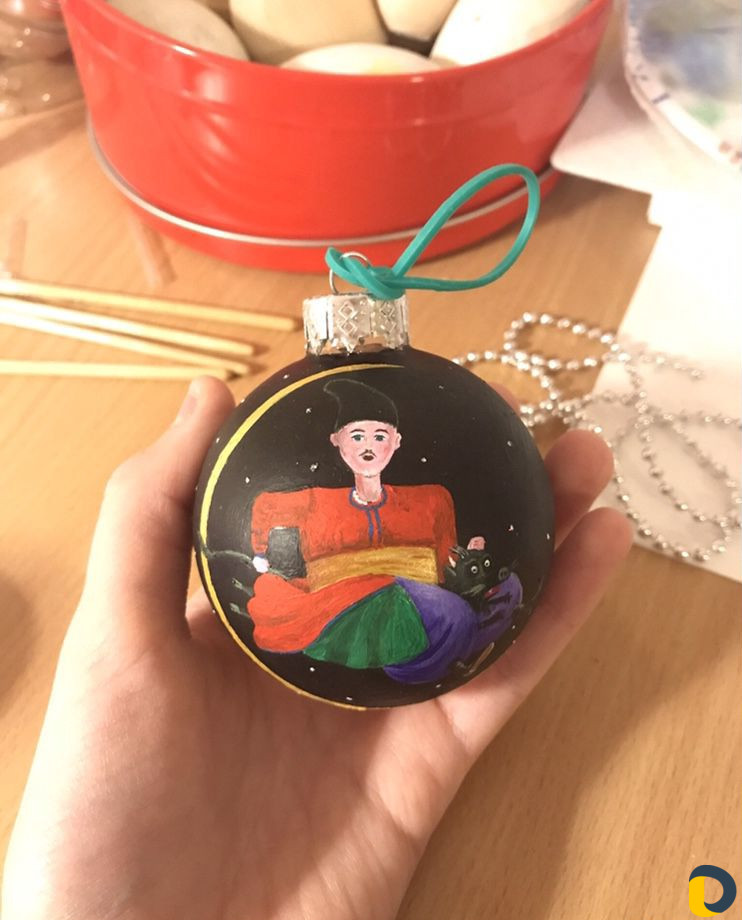 Роспись елочных игрушек