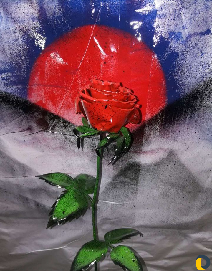 Розы из металла