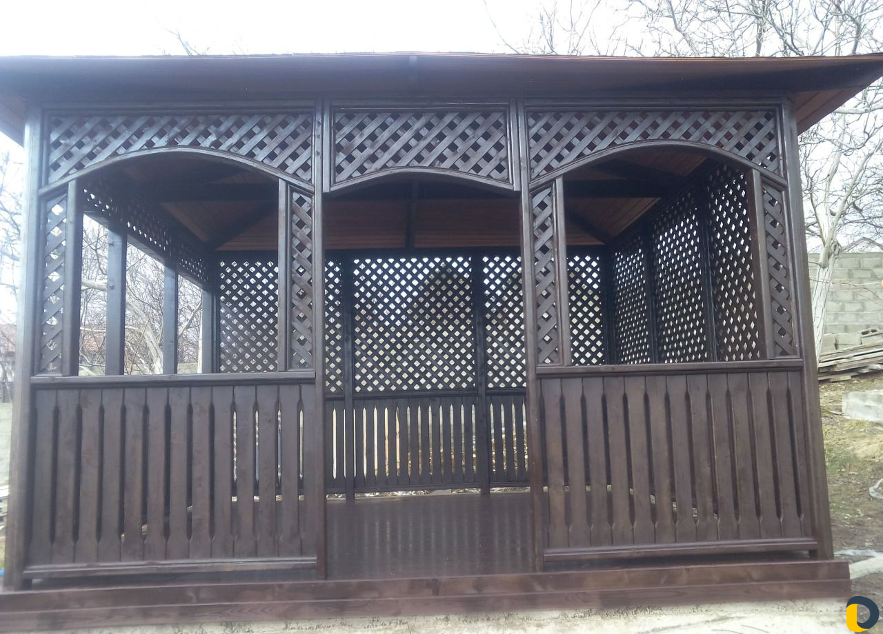 Садовые беседки и арх. формы из дерева