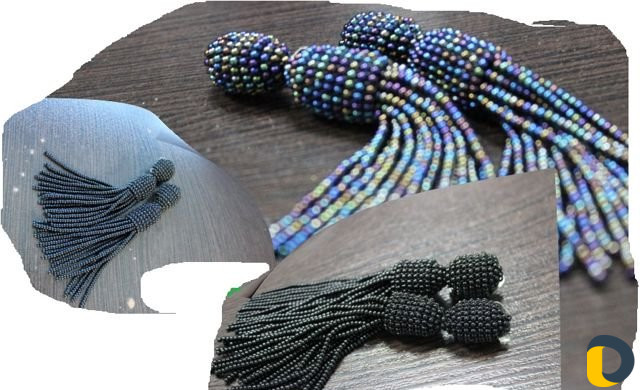 Серьги и броши ручной работы