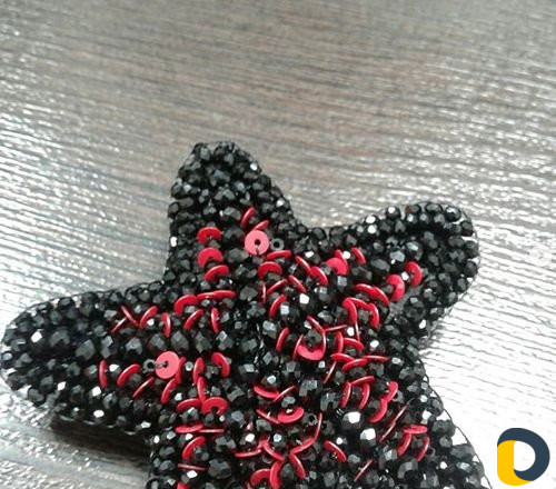 Серьги и броши ручной работы