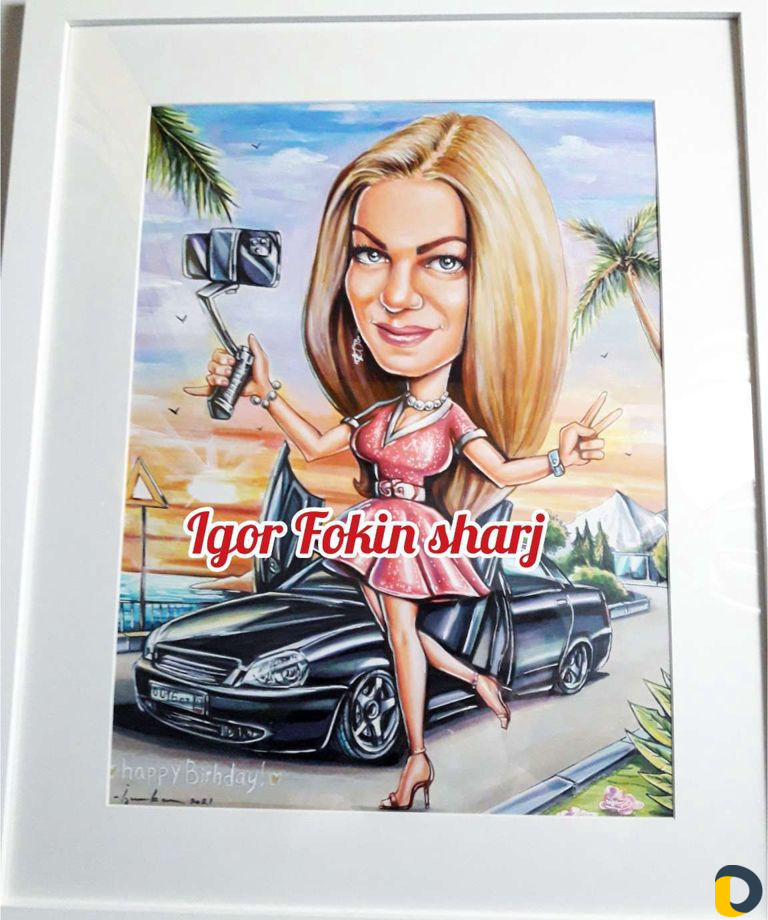 Шарж по фото. Шаржист на праздник