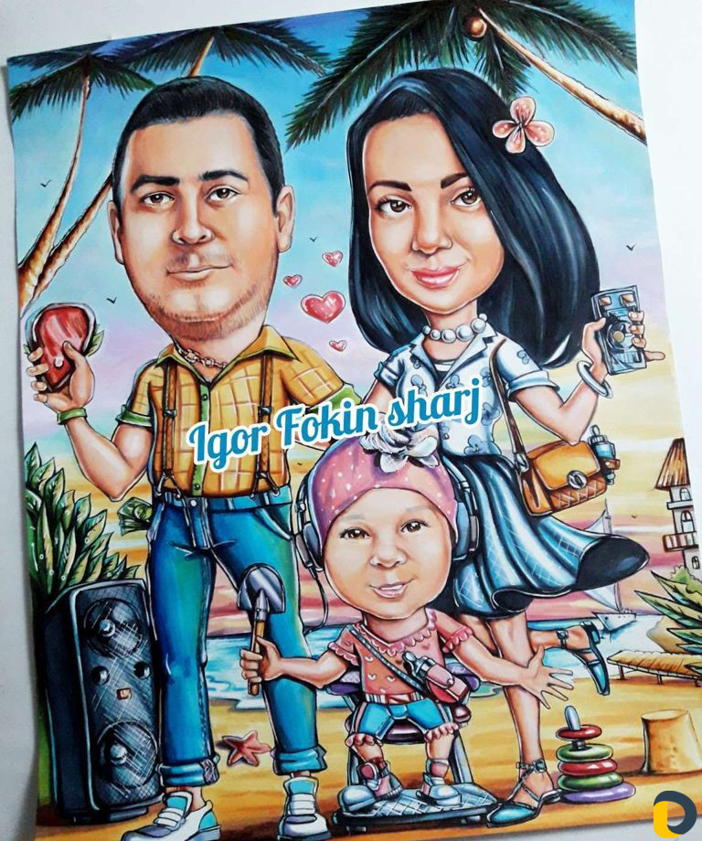 Шарж по фото. Шаржист на праздник