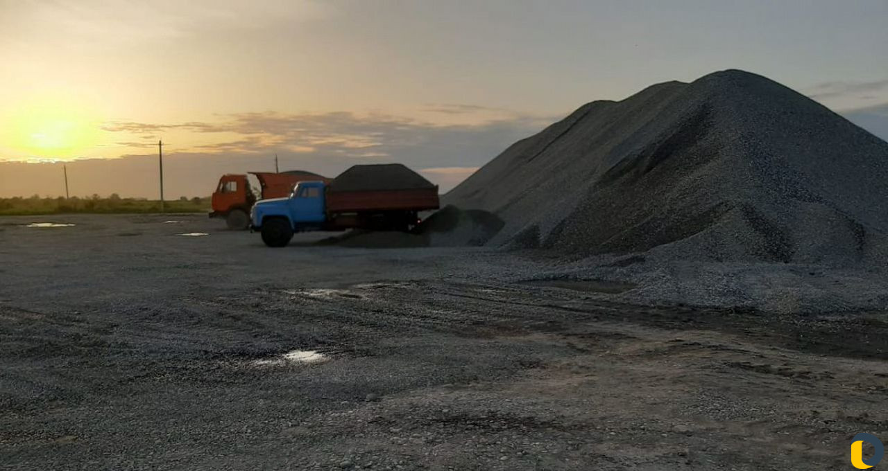 Щебень песок отсев гпс