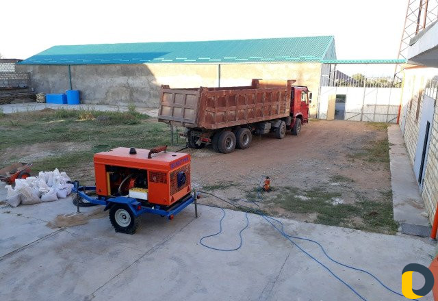 Шлифовка каменных дворов и пескоструйная чистка