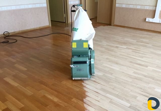 Шлифовка лакировка полов