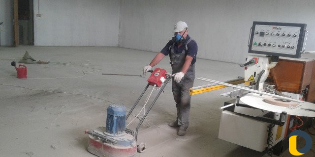 Шлифовка полировка и покраска бетонных полов