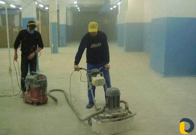 Шлифовка полировка и покраска бетонных полов