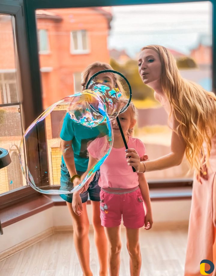 Шоу мыльных пузырей