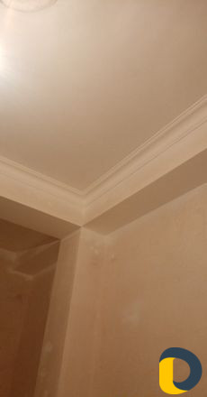 Шпаклёвка, покраска карнизы лепка ламинад