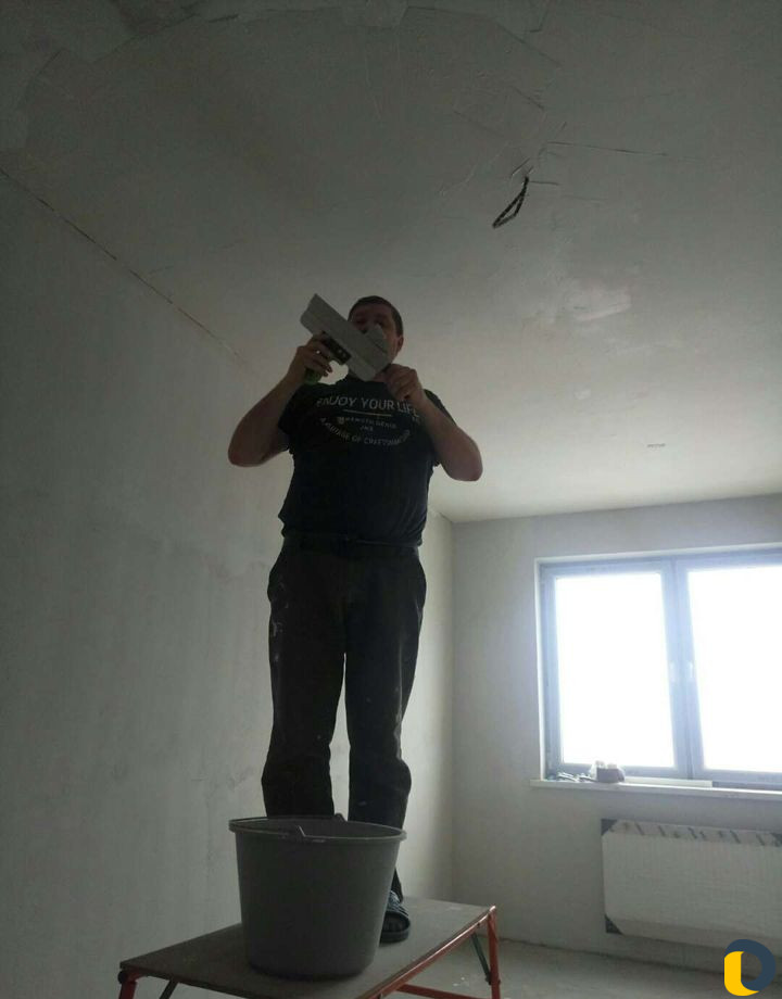 Шпаклевка стен и потолка
