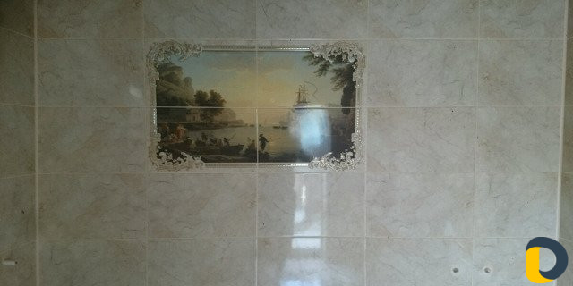Шпатлевка, кафель, обои