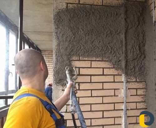 Штукатурка машинного нанесения, под обои и под пок