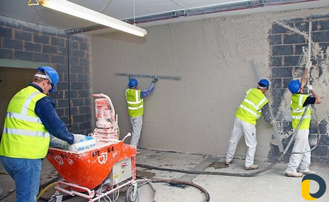 Штукатурка машинного нанесения, под обои и под пок